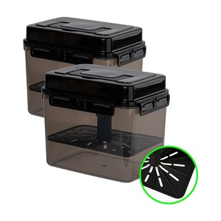 창신리빙 스마트 누름독 블랙, 5L, 2세트