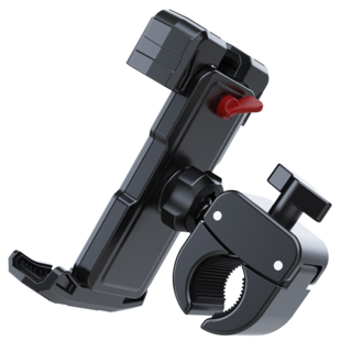 믿추 자전거 핸드폰 거치대 원터치 이중잠금 논슬립 오토바이 유모차 퀵보드 런닝머신, 원터치이중잠금 고급형, 1개