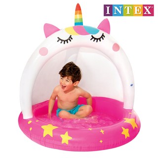 인텍스 58438 캐티콘 베이비풀 미니풀장 유아풀장 물놀이튜브 아기수영장 야외풀장 볼풀장 풀장튜브 베란다풀장 아기풀장 튜브 보트, 1개