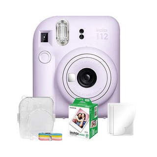 富士 Fujifilm Instax Mini 12 相機, 1個, mini12/紫＋20張底片＋水晶殼