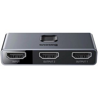 Baseus 倍思 HDMI 雙向切換器 4K@60Hz 高清影像 2進1出/1進2出 無需外接電源, 1個, 倍思 4K@30Hz, 倍思 4K@30Hz