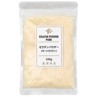 【阿肥的店】日本吉利丁粉 明膠粉 豬皮 明膠 非素食 富澤商店 cuoca 日本製, 1個, 吉利丁粉100g 20250530