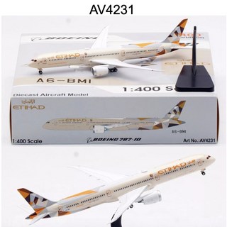 AV 1/400 金屬 阿提哈德航空 787-10 A6-BMI AV4231 飛機模型, 1個