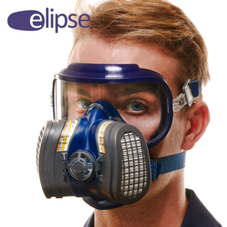 GVS 일립스 인테그라 고글일체형 방진+방독마스크 복합가스 방진특급 ABE1P3, 네이비, 1세트