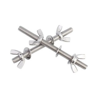 304不銹鋼 螺絲套裝, 1個, 304材質直徑M4毫米（2套含2母2大平,長度 500毫米 邦益特供