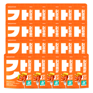 갓닭 무설탕 수비드 그릴드 닭가슴살 떡볶이맛 100g, 20개