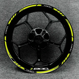 Kawasaki Z800 오토바이 휠 림 스티커 휠 허브 장식 Z800 고반사 데칼 로고에 적합, [03] Z800