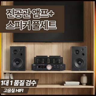 발벳 고음질 진공관앰프 스피커 세트 무손실 하이파이 Hifi 오디오 블루투스 홈시어터, 샴페인 골드, VOSE4
