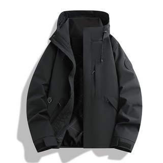 雙經雙緯高密情侶款可脫卸帽戶外防水防風衝鋒衣 - 單件式戶外旅遊登山外套