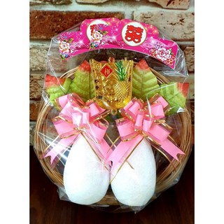 一生一世 好彩頭 菜頭 桶圈 組 入厝用品 開幕用品 送禮祝賀 裝飾, 1個, 粉色