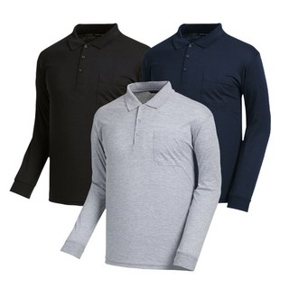 1+1 30수 면 카라 긴팔 티셔츠(2장세트)