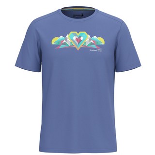 Smartwool 美麗諾羊毛心形山脈圖案男款短袖上衣