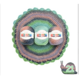 Vlovelife 毛線 編織 DIY 手工手作 貝爾尼尼段染彩虹羊毛線 漸變色彩虹線 愛爾蘭, 21, 1個