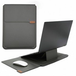 삼성 노트북파우치 갤럭시북5프로 360 거치대 lg그램 갤럭시북4 맥북, 세로형, 그레이, 1개