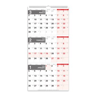 珠友 2026年吊掛式三月式月曆(可撕) 掛曆 行事曆 倒數計劃 台灣製造, 1個, 彩色