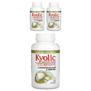 Wakuaga 陳年大蒜萃取配方200膠囊, 120顆, 3罐