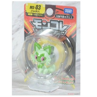 《GTS》純日貨 TAKARA TOMY 精靈寶可夢 神奇寶貝 MS-03 新葉喵 立體圖鑑 270119, 1個