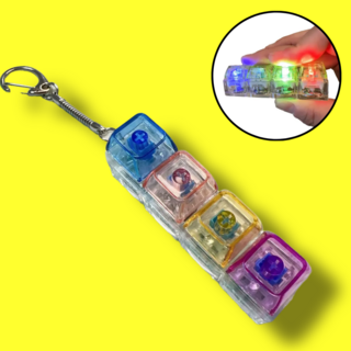 릴렛티 led 키캡 키링 4구, 1개, B.파빨주보