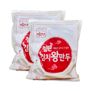 스마일유통 맛있는 철판김치왕만두 업소용군만두, 2개, 1.4kg
