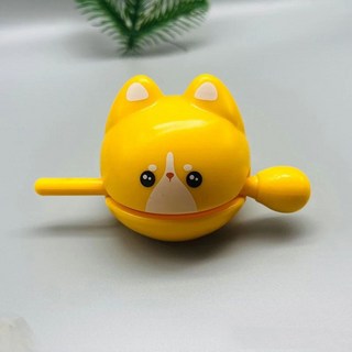 解壓小木魚擺件 療癒系情緒小物 辦公桌療癒小物, 1個, 木魚-柯基