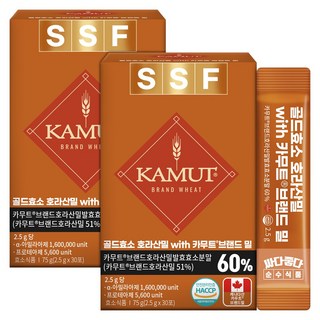 골드효소 호라산밀 카무트 브랜드 밀, 2개, 75g