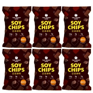 the vegan樂維根 豆皮餅乾 雙倍可可口味 高蛋白質 低卡零食, 30g, 6個