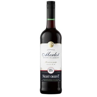 Night Orient 夜東方 無酒精紅酒 (Merlot) 0.0% 享受無負擔的紅酒風味, 1個, 750ml