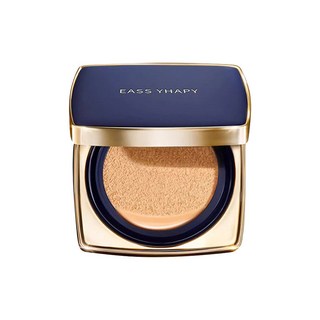 QEASSYHAPY 方氣墊粉底 持妝遮瑕 持久不脫妝 控油保濕 乾油肌適用 限量版, 1個, 方氣墊象牙白+替換芯,24g