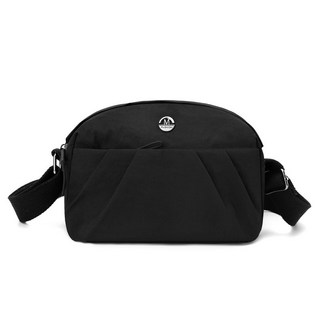 2025秋季新款 百搭尼龍斜挎小包 女時尚質感單肩包 休閒熱銷女包, 黑色