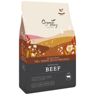 오가닉스토리 하이포알러제닉 가수분해 강아지 눈물 사료 소고기 2.4kg, 1개, 가수분해소