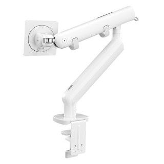 필립스 SPT7308 싱글 모니터암 기계식 스프링암 듀오톤 화이트 베사홀 사무용 세로 피벗 거치대 고중량, 1개