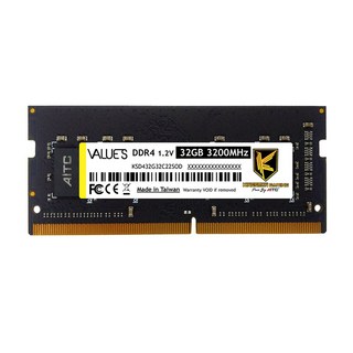 AITC 艾格 Value S DDR4 SODIMM 筆記型記憶體 32GB 3200 (終身保固), 1個