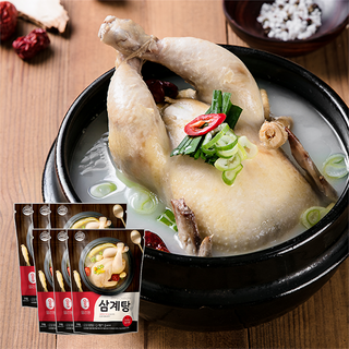[밀리원] 레토르트 유황 먹여 키운 삼계탕 1kg 건강 보양식 복날 초복 중복 말복 상온보관, 6개