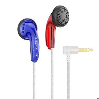 NiceHCK YD30 L 플러그 HD 마이크 음악 이어 버드 15.4mm 복합 다이나믹 플랫 헤드 HIFI 베이스 IEM X6 MX, 05 RedBlue No Mic