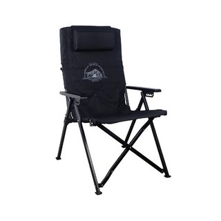 丹大戶外【Camping Ace】野樂 黑森戰術六段椅 ARC-8T 高背椅 椅子 休閒椅 露營椅 摺疊椅 大川椅, 武士黑, 1個