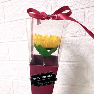 畢業禮物 向日葵花束 畢業花束 向日葵香皂花束 國小畢業禮物, 1個, 單朵向日葵香皂花束