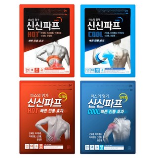 신신제약 신신파프 파스 COOL 2p + HOT 2p, 1세트