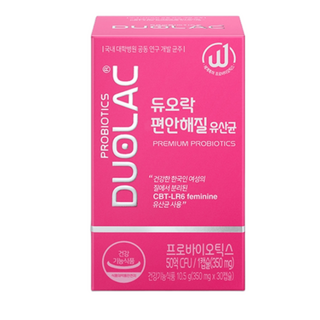 듀오락 편안해질 유산균 10.5g, 30정, 1개