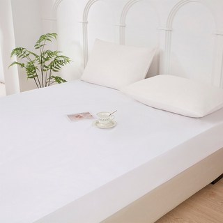 헤르티만 사계절 프리미엄 항균 방수 매트리스 커버, 화이트, 1개