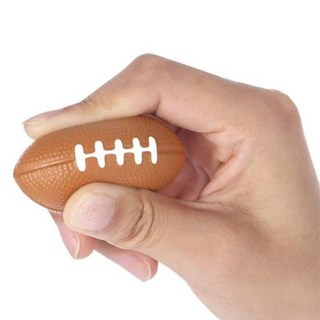 PU海綿橄欖球握力球 便攜實心手腕訓練球 軟性康復握力訓練玩具, 1個, 迷你小號PU橄欖球4CM 1個