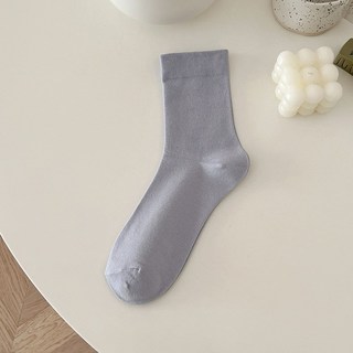suxinaimin 少女溫柔色系 中筒襪 長襪 純色襪子 D96007