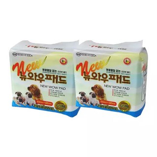 뉴 와우 패드 일반형 50매x4개 강아지 배변패드, 200개