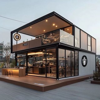 체류형쉼터 전원주택 농촌 휴게소 그늘집 농막 모듈러주택, F. 크리에이티브 컨테이너