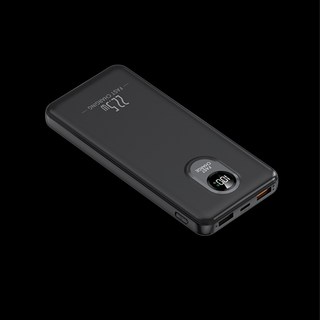 安心用 現貨 自帶線快充行動電源 10000mAh-20000mAh, 〔黑色〕10000mAh