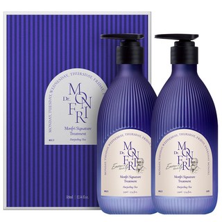 먼프리 나노 엑소좀 극손상모 리페어 헤어팩 헤어 트리트먼트 다즐링티향, 2개, 519ml