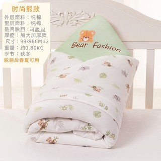 嬰兒抱被新生兒包被，加厚純棉外出抱毯，寶寶防驚跳睡袋