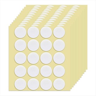 DIY CANDLE 소재 240 조각 촛불 캔디 캔디 심지 고정 스티커 직경 20mm 두께 1mm에 대한 양면 테이프, 사진 색상