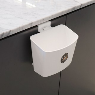 싱크대 다용도걸이통 사무용품걸이 싱크대훅, white, 1개