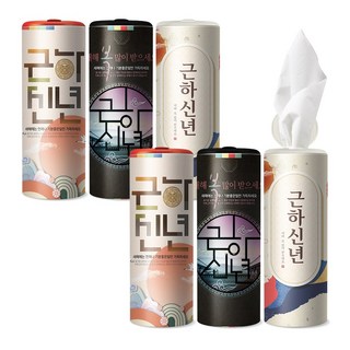 슬림티슈 6P 근하신년 / 슬림티슈 새해 설 선물 집들이 개업 선물, 1세트, 6개입