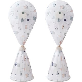 더자카 패턴 스탠드 선풍기 보관커버 2p, D타입